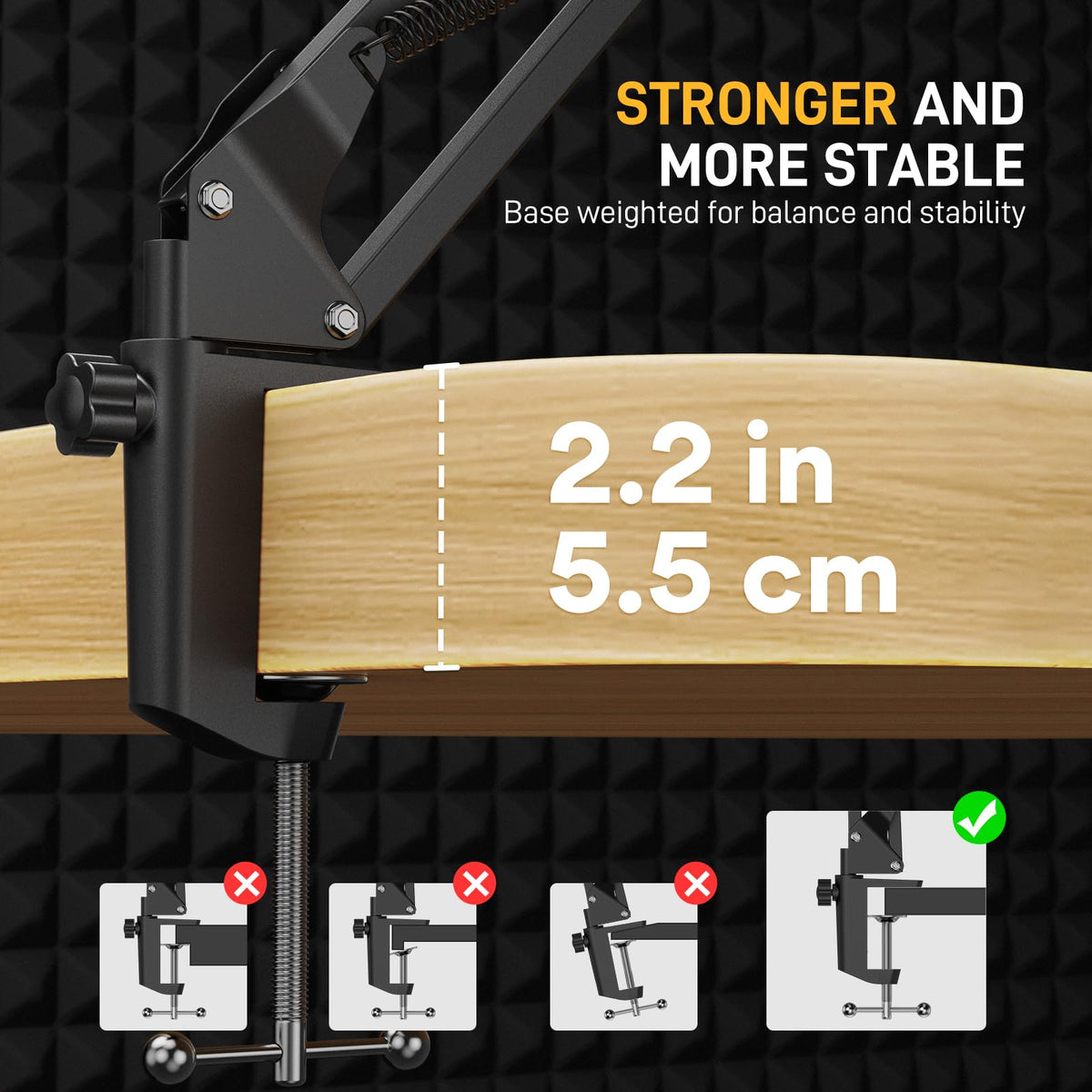 Wireless Condenser Microphone with Boom Arm Stand I173933