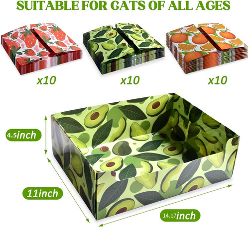 30 PCS Foldable Waterproof Cat Litter Boxes H654369