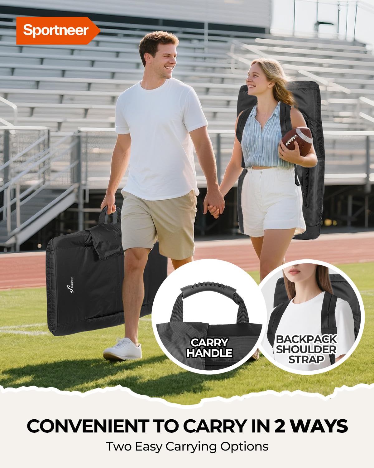 Stadium Seats with Back Support 2.5'' Thick Cushion 6 Adjustable Angle Bleacher Seat with Armrest A445635