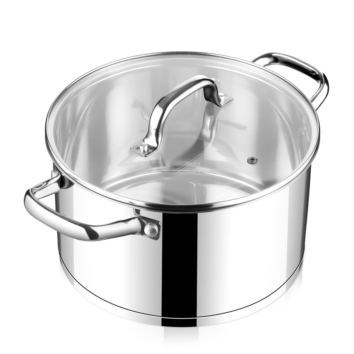 4 Quart Stainless Steel Stock Pot with Lid J52453
