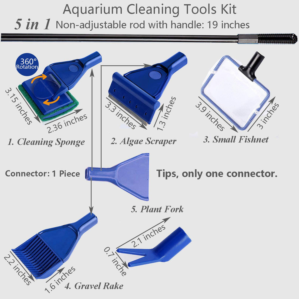 Aquarium Cleaning Tools Kit 5 in 1 O9961