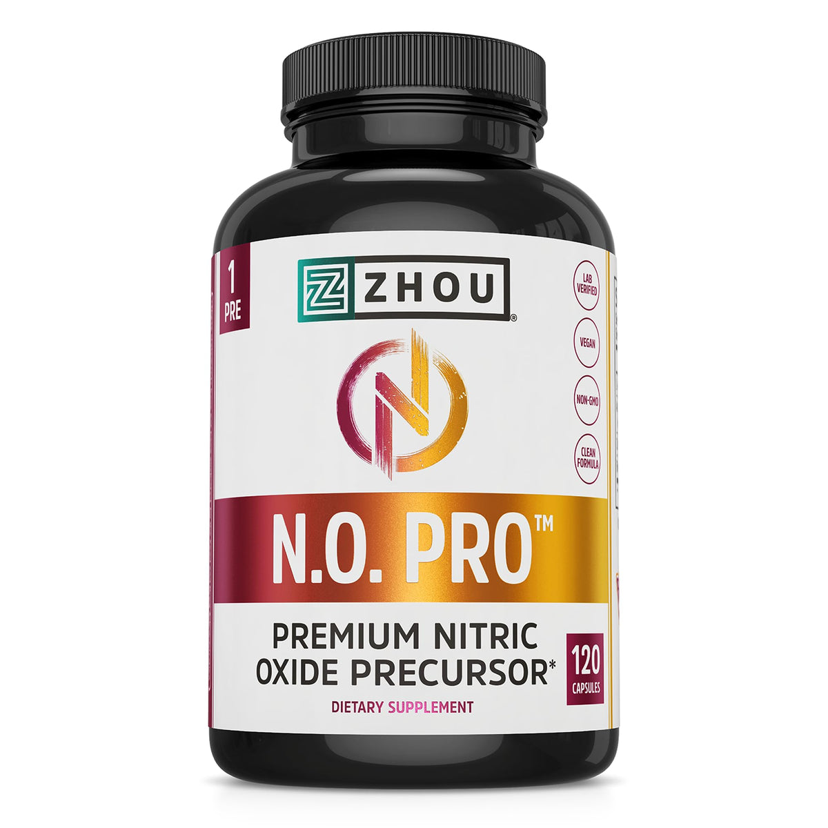 Nitric Oxide Supplement with Beet Root & L Arginine, 120 Veggie Capsules M133712