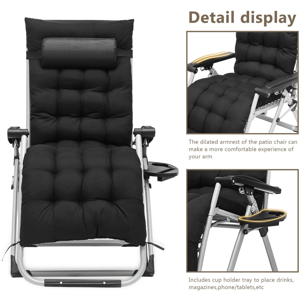 Zero Gravity Lounge Chair Black S326