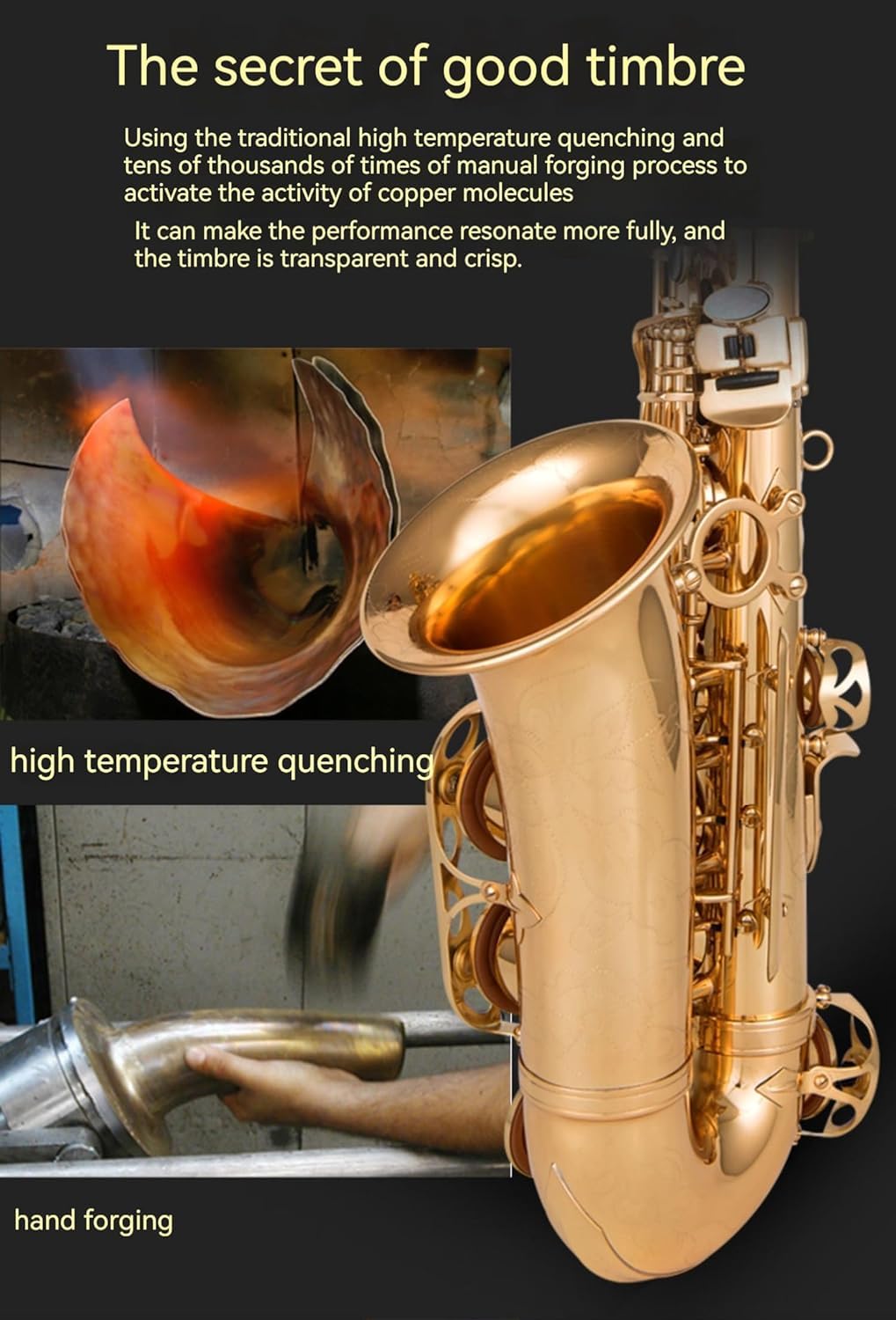 E flat Alto Saxophone with Belt Box, Whistle, Cleaning Suit B490193