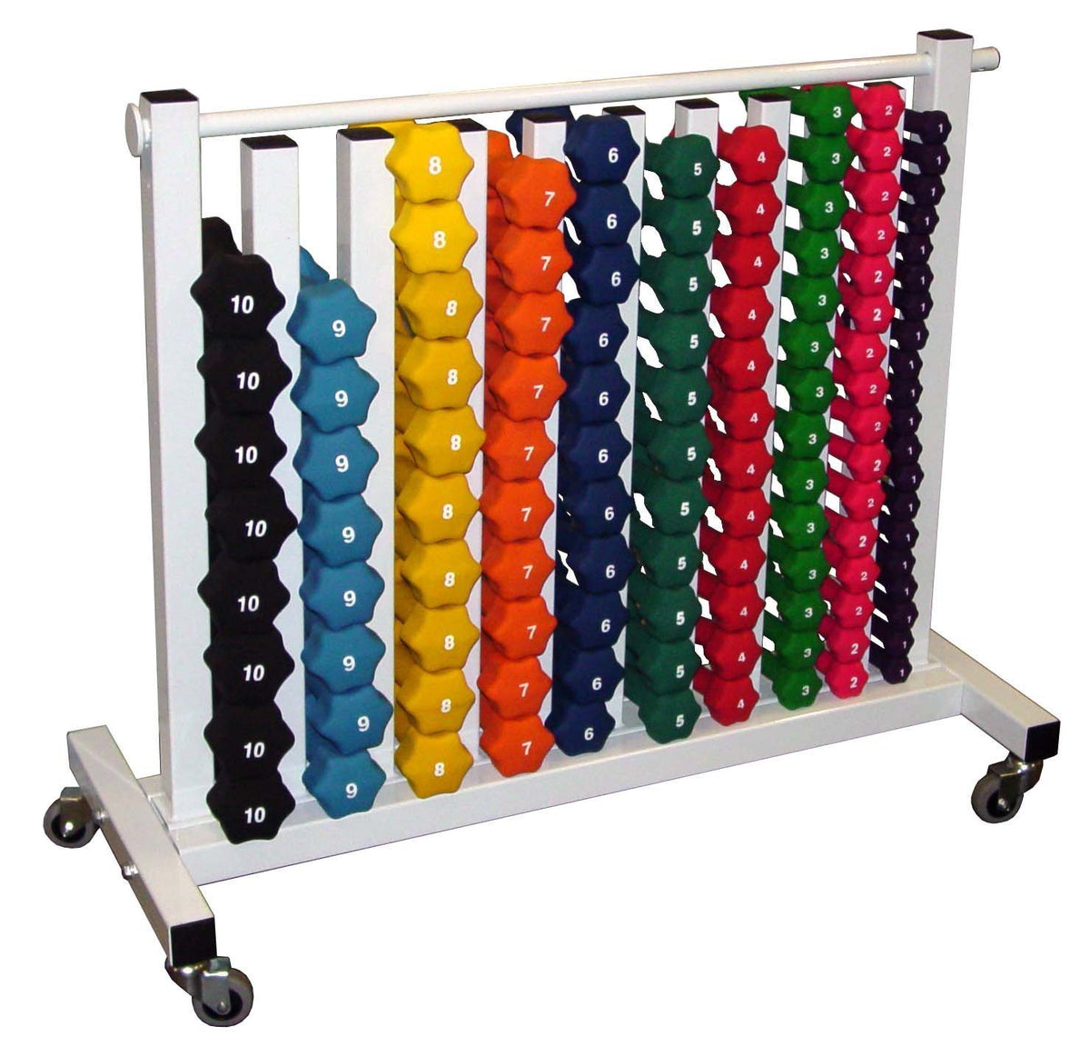 Neoprene Dumbbell Set with Rack X514