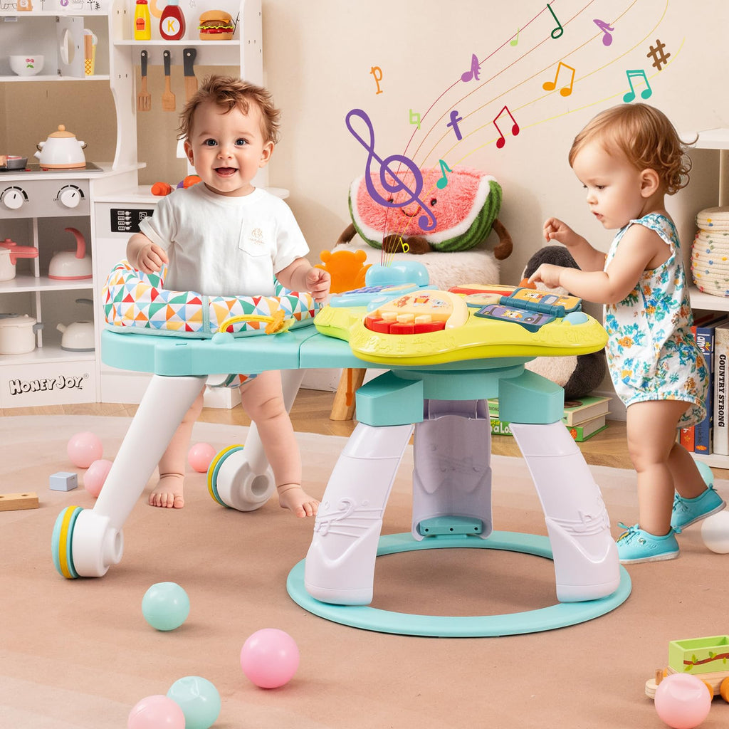 3 in 1 Baby Activity Center Walker with Play Table Green N411466