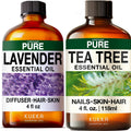 Lavender & Tea Tree Essential Oil Set 2x4 fl oz D455
