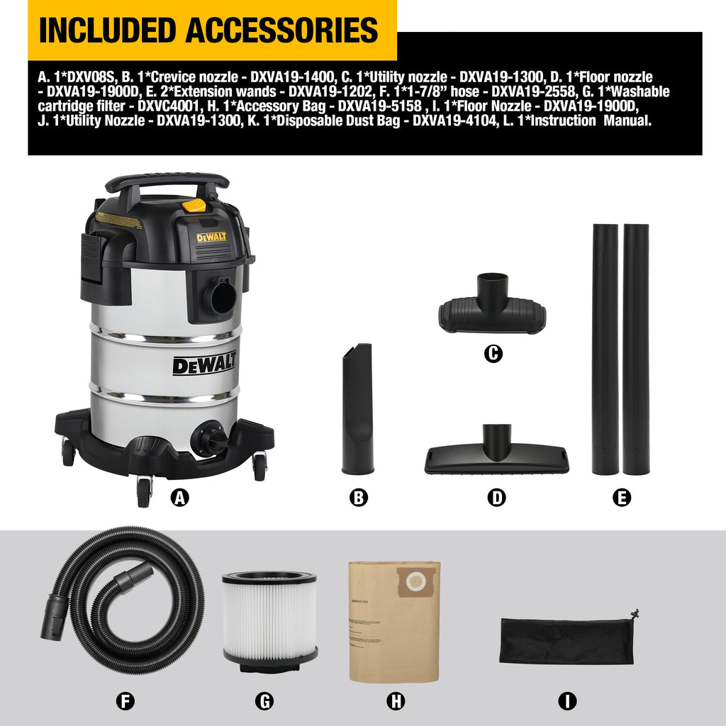 8 Gallon Wet and Dry Shop Vacuum with Blower N383