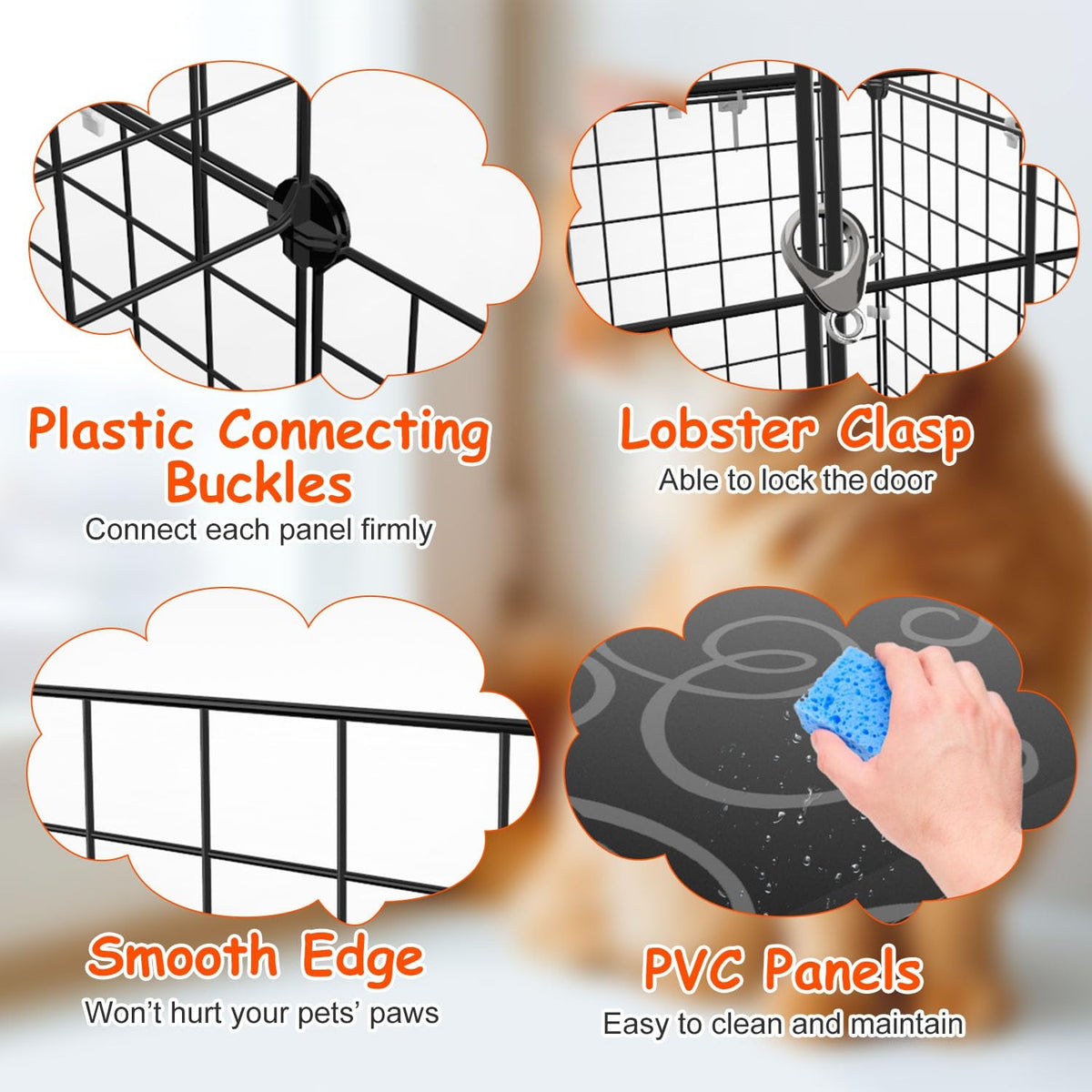 Black 2-Tier Cat Cage V235760