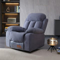 Gray Velvet Swivel Rocking Reclining Sofa I103830