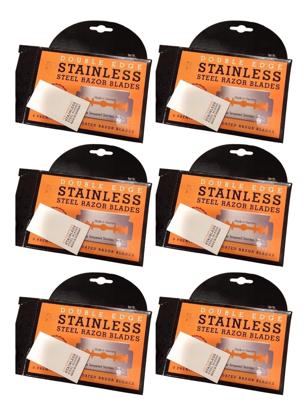 Double Edge Safety Razor Blades, 5 Count Stainless Steel P2771