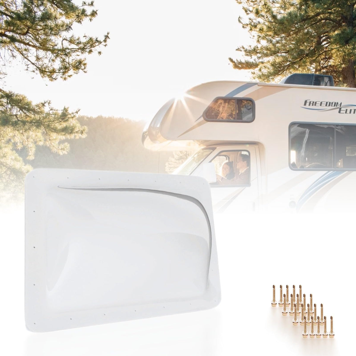 18" x 26" White RV Skylight Replacement L2808