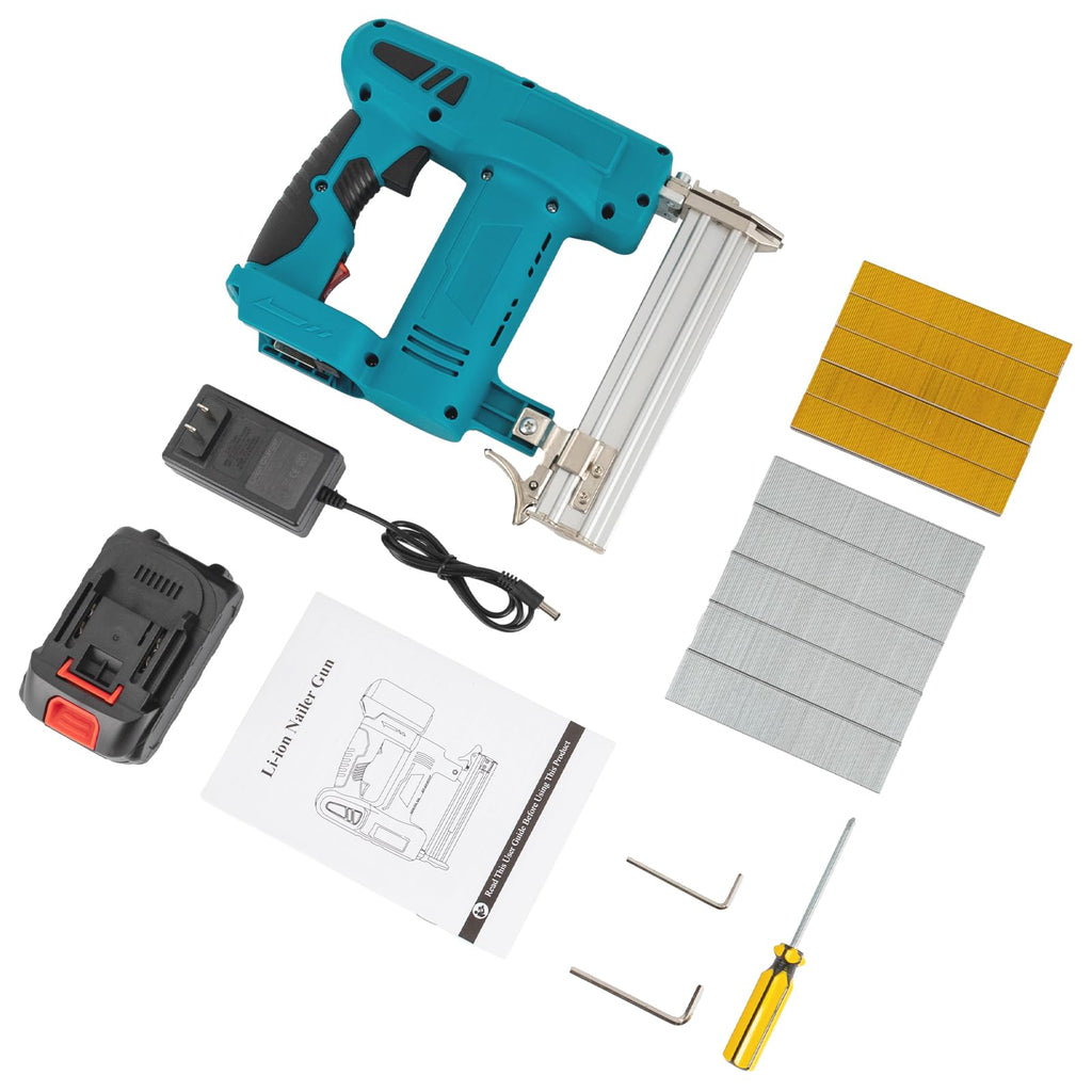 Cordless Battery Powered Brad Nailer Kit with Carrying Case H40960