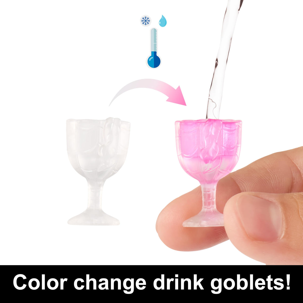 Doll & Playset with Food Accessories & Color-Change Drinks R381663