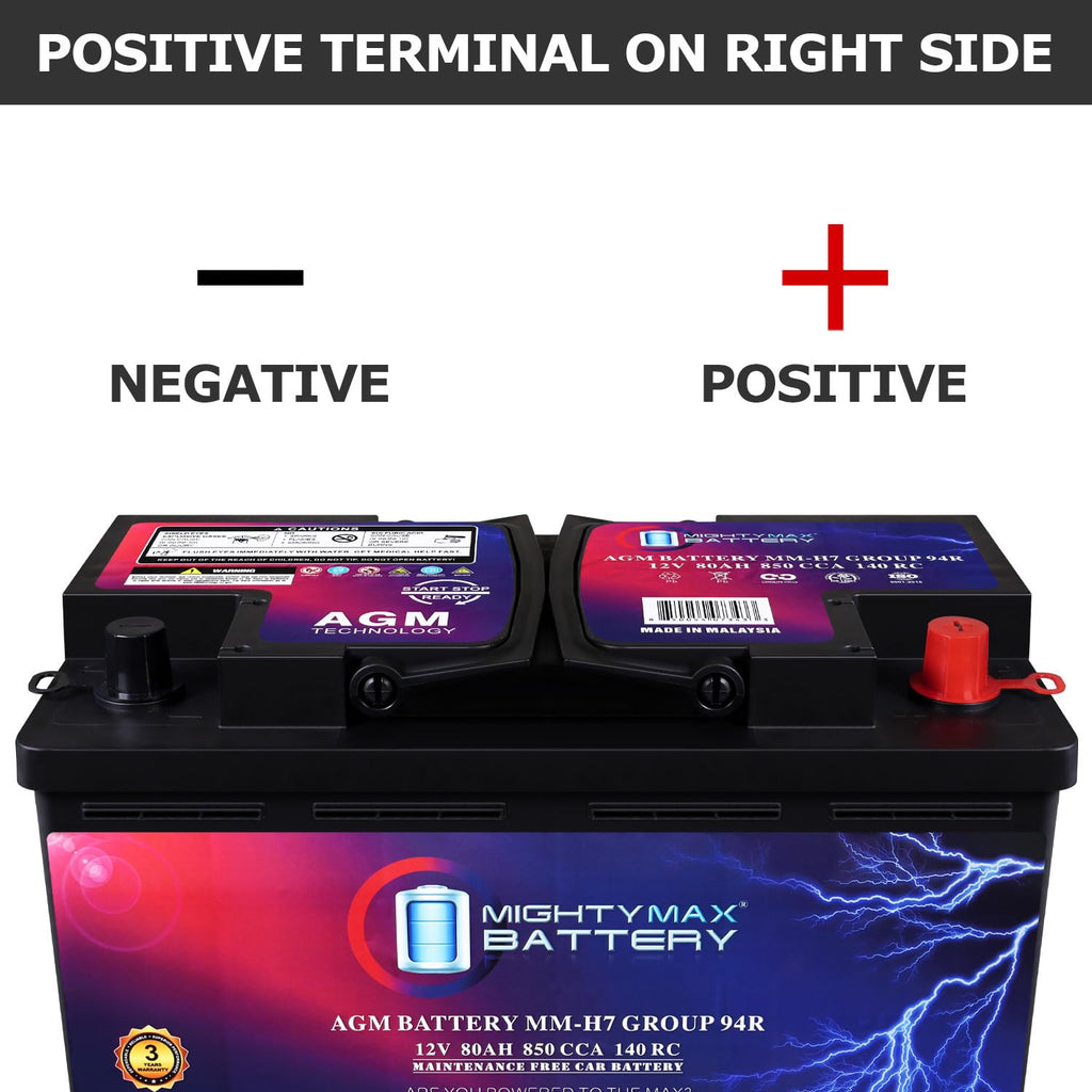 12V 80AH 850 CCA Replacement Battery U9488