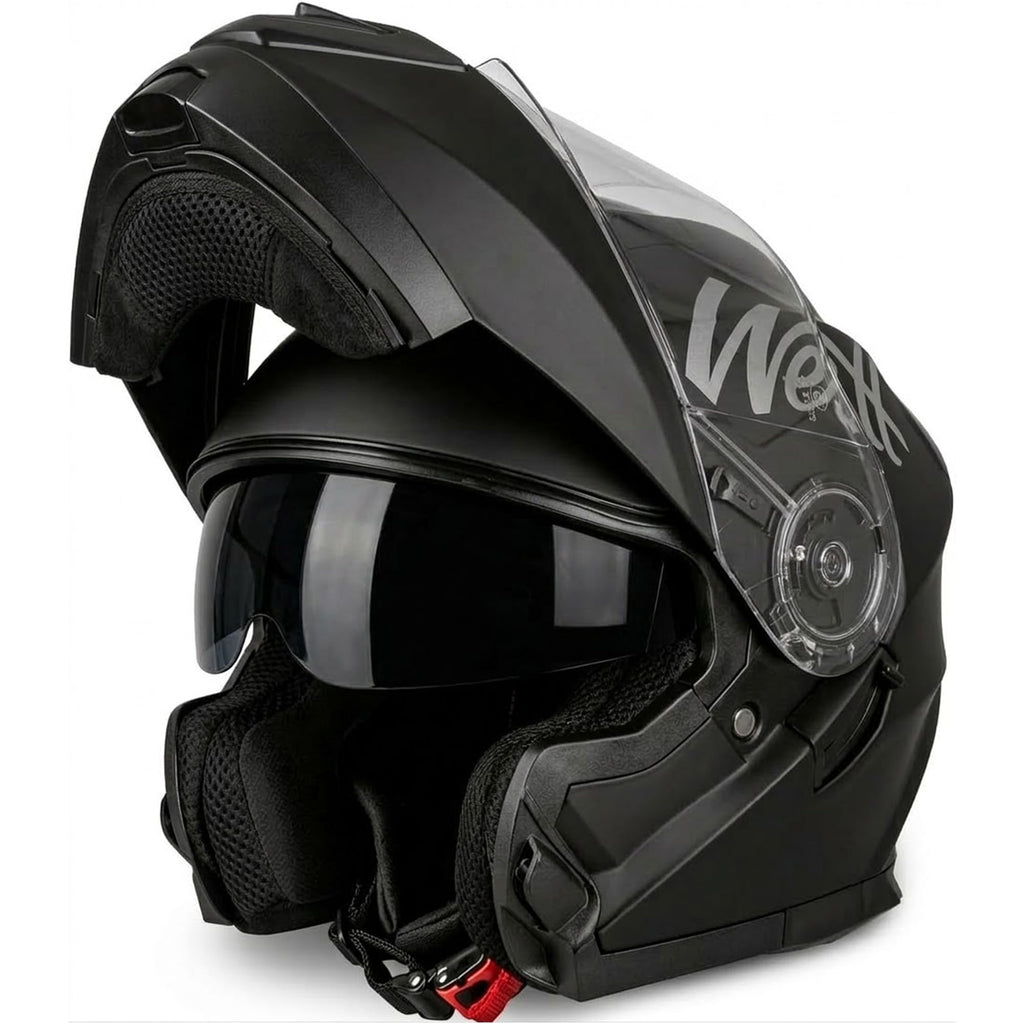 Dual Visor Flip Up Modular Helmet W9406
