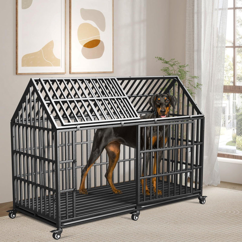 64 inches Heavy Duty Metal Dog Crate S403