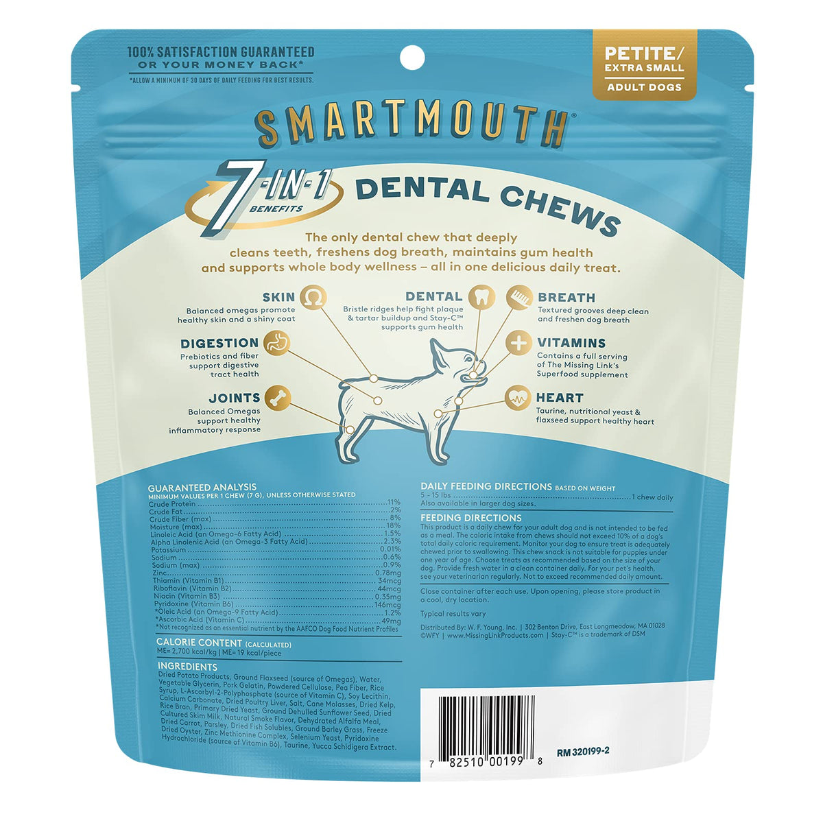 Vet Developed Dental Chew Treats 28 Ct W130