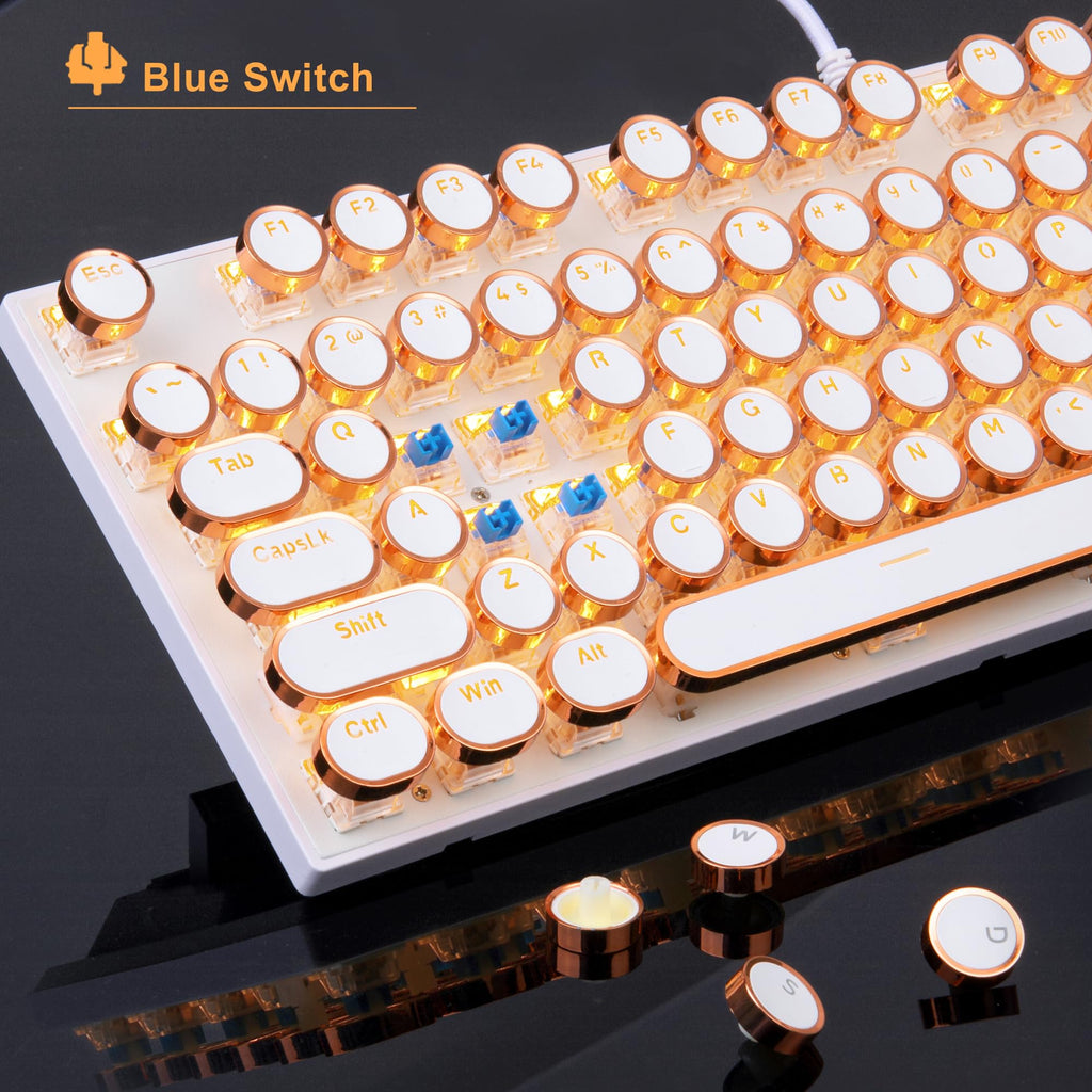 Wired Mechanical Gaming Keyboard with Magnetic Wrist Rest R714857