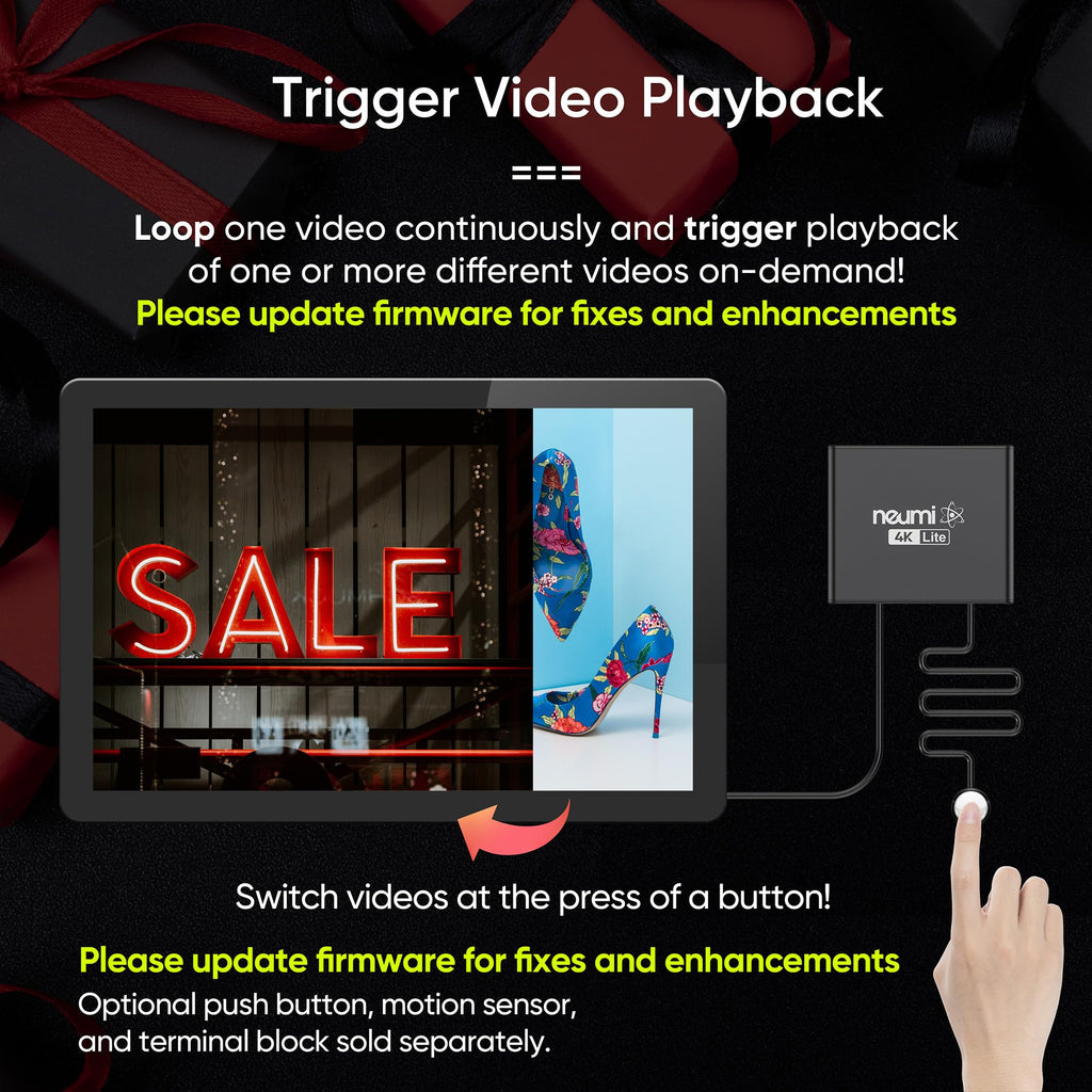 4K Media Player for USB Drives and SD Cards F329