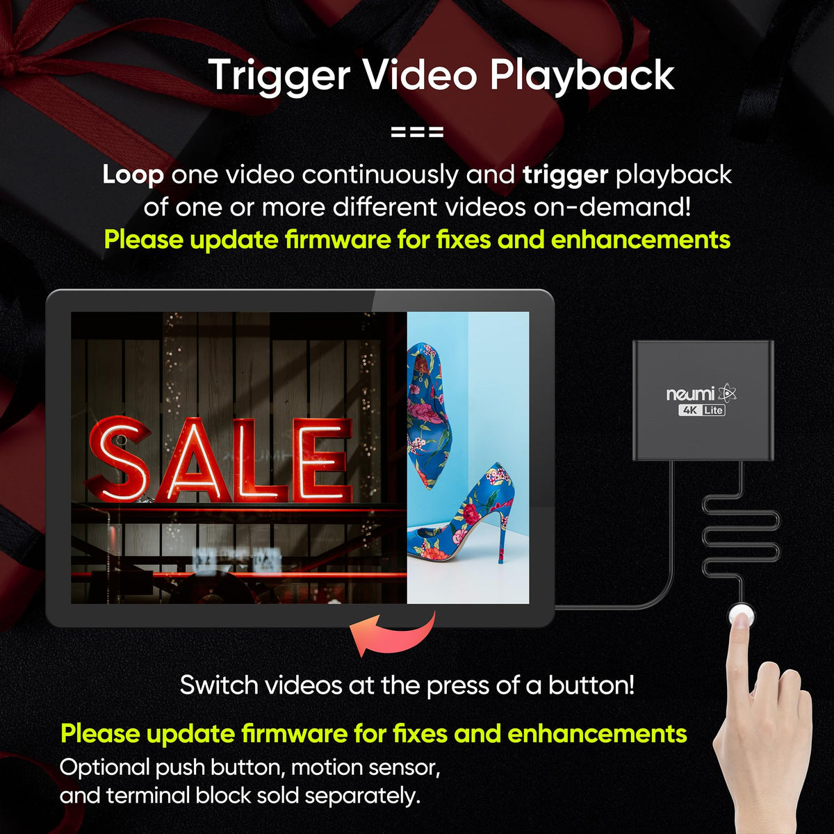 4K Media Player for USB Drives and SD Cards F329