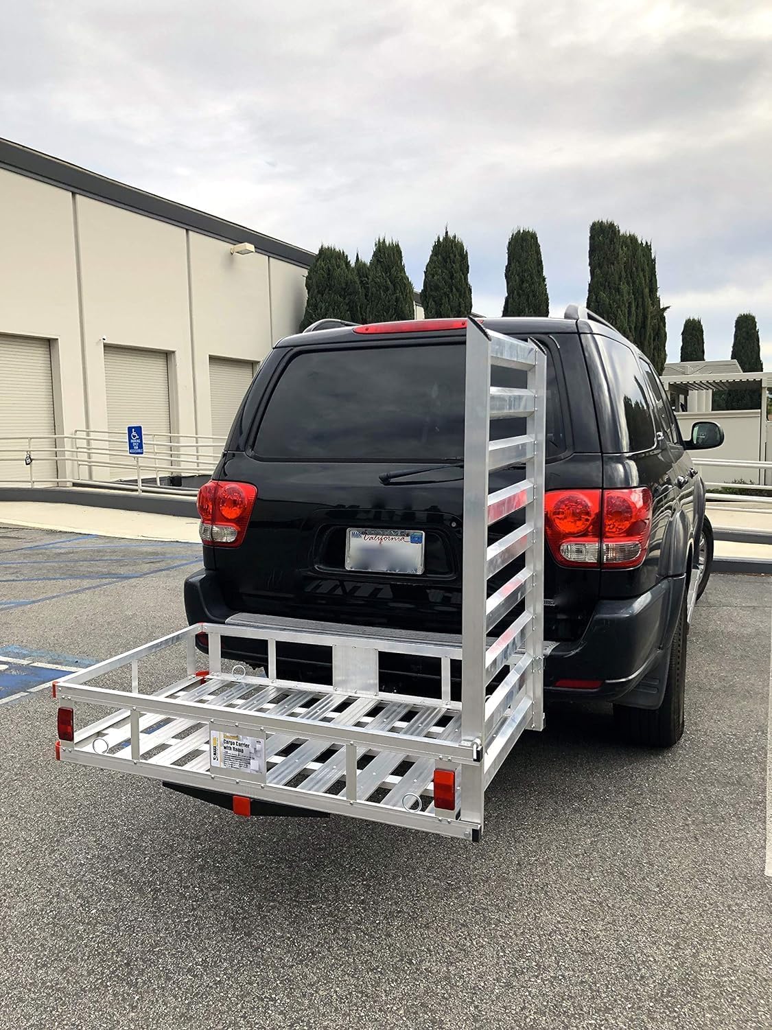 Aluminum Hitch Mount Wheelchair Carrier with 47" Ramp P9941