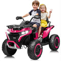 24V Kids ATV Four Wheeler with EVA Tires, 2 Seater, 800W Motors, Remote Control, Pink W606050