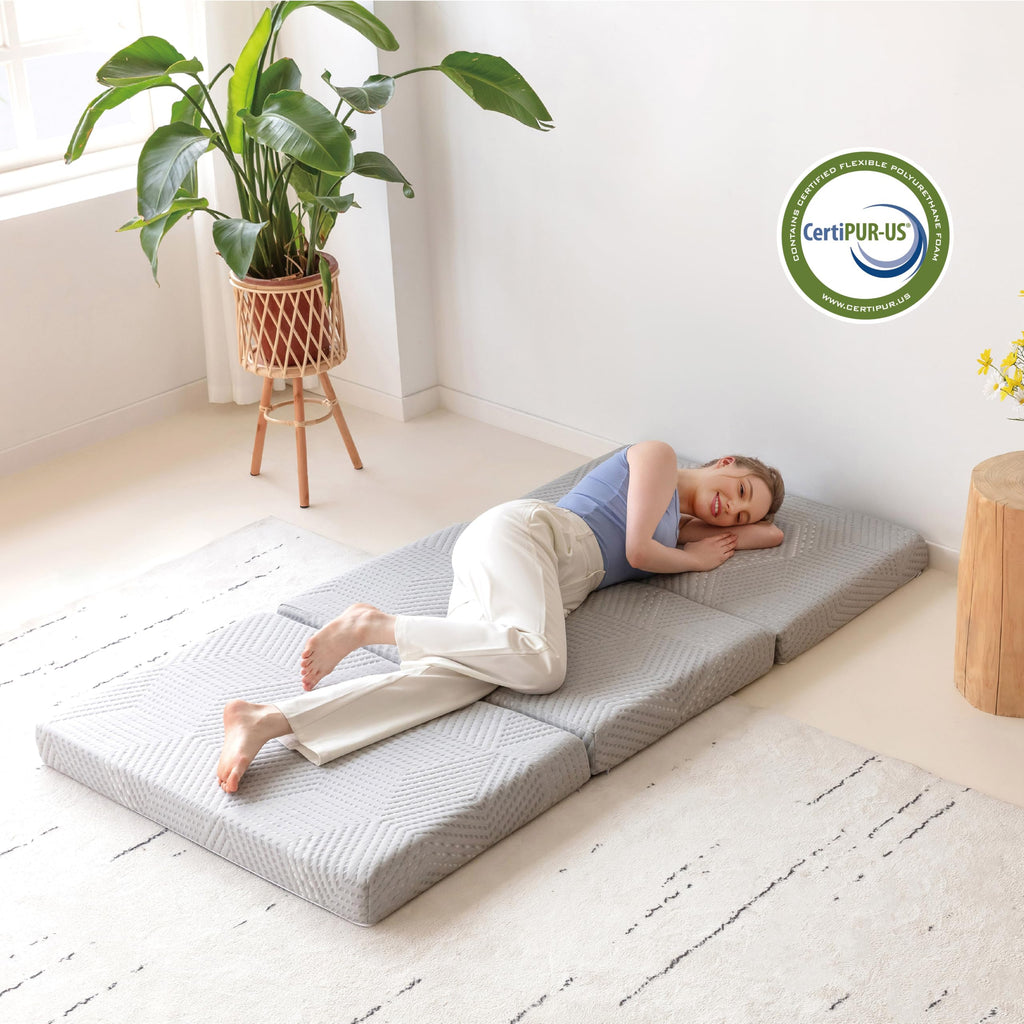 4 Inch Gel Memory Foam Trifold Mattress T306