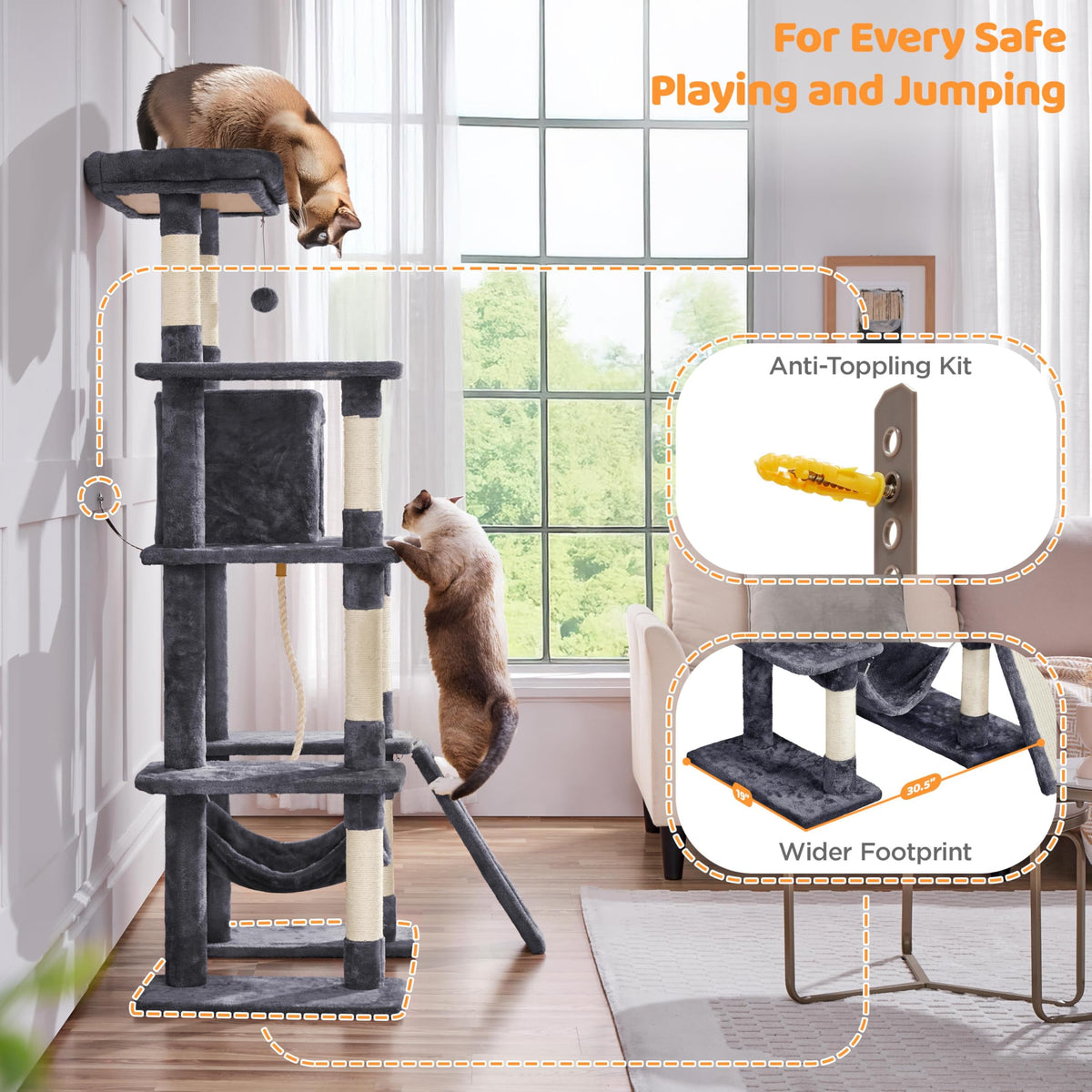 63in Large Cat Tree G470