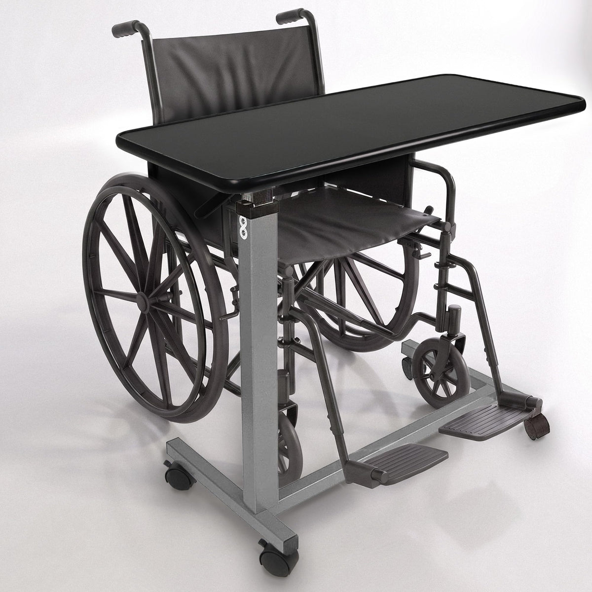 Adjustable Overbed Table with Wheels D644