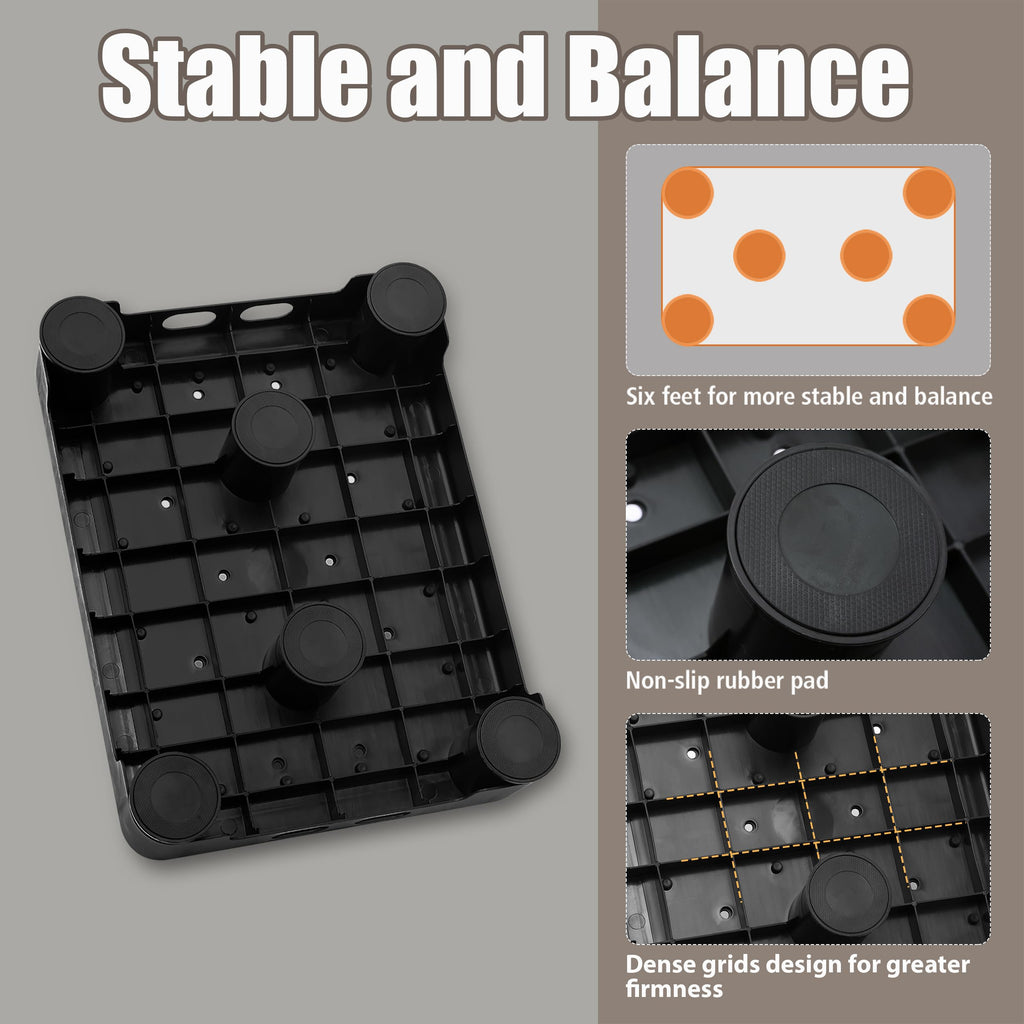 Adjustable 6-Leg Gray Step Stool D528