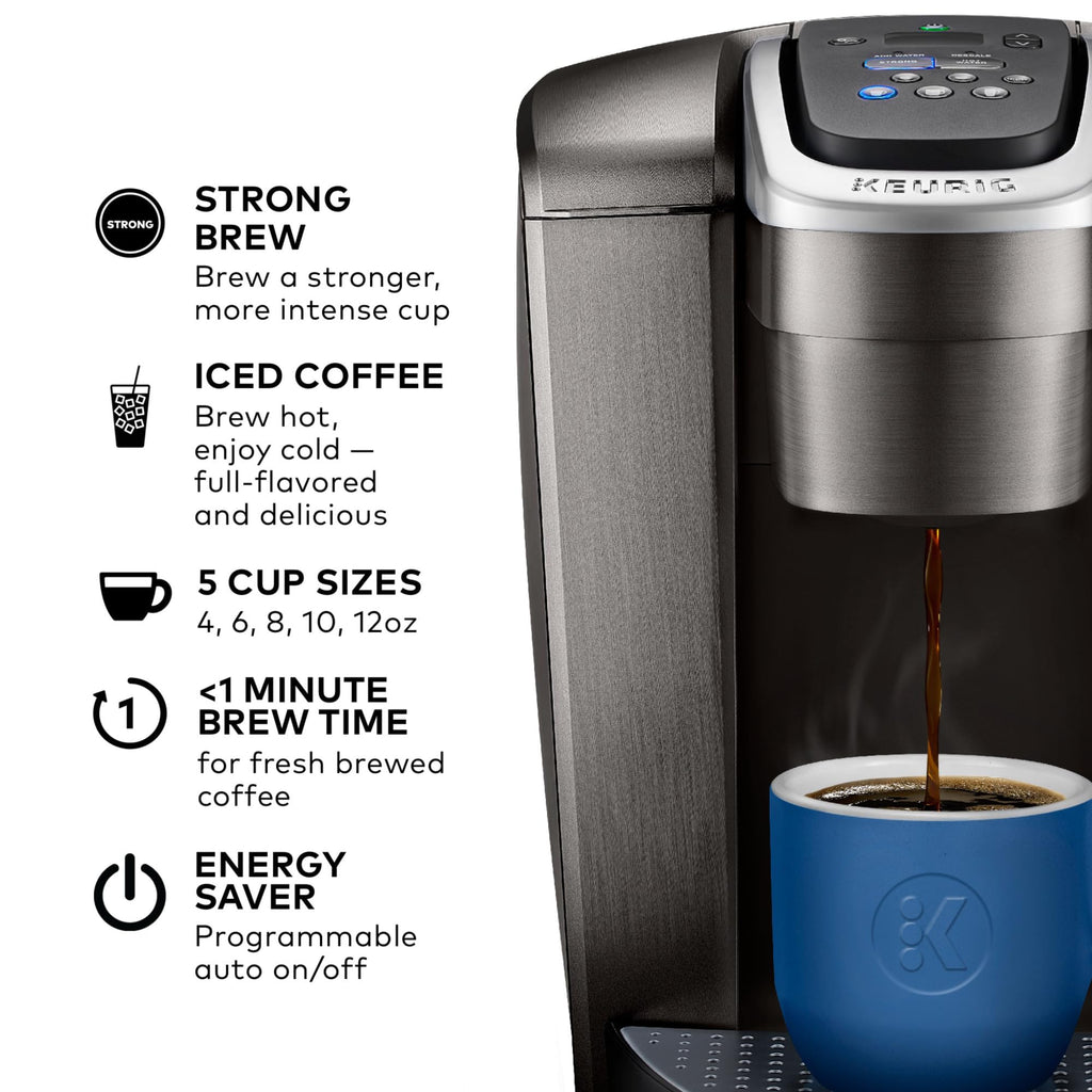 Single Serve K-Cup Pod Coffee Maker, 8 to 12oz Brew Size, Programmable E6976