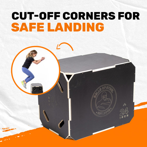 3-in-1 Anti-Slip Wooden Plyo Box N583