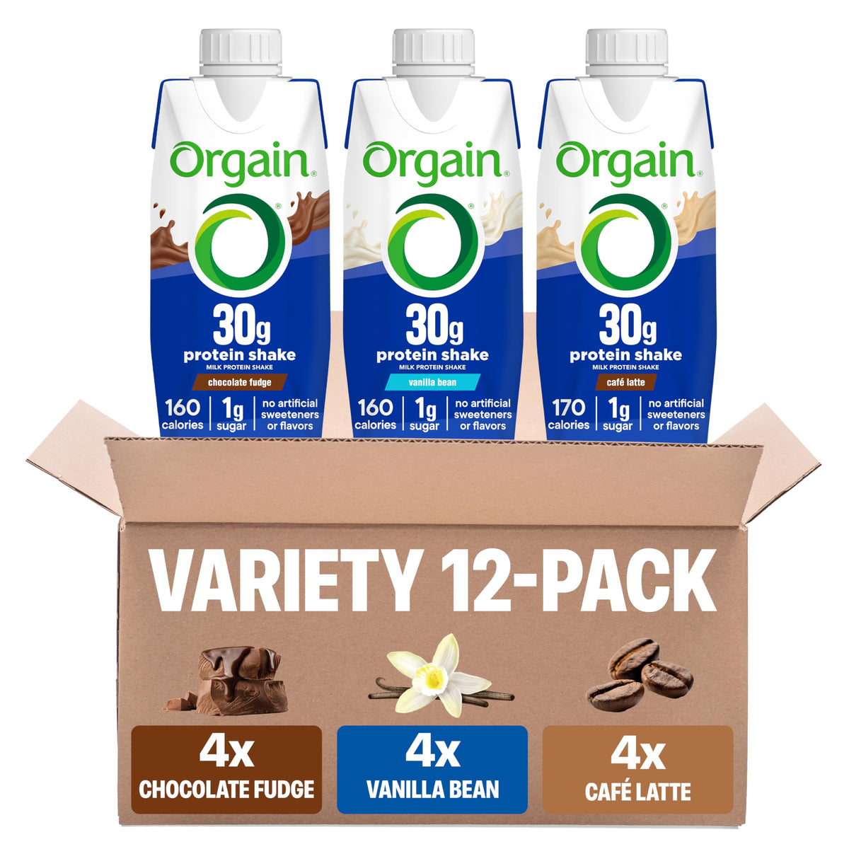 30g High Protein Dairy Shake, 5g BCAAs, 11 oz, 12pk Y7692
