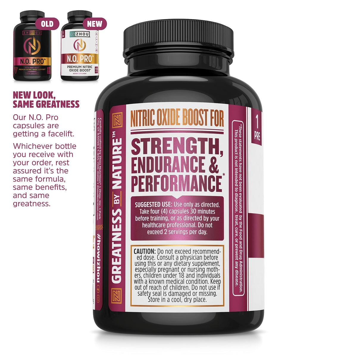 Nitric Oxide Supplement with Beet Root & L Arginine, 120 Veggie Capsules M133712
