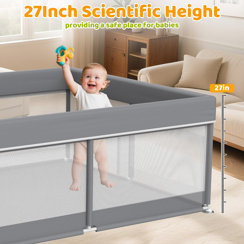 79x71 Inch Extra Large Baby Playpen Z29318