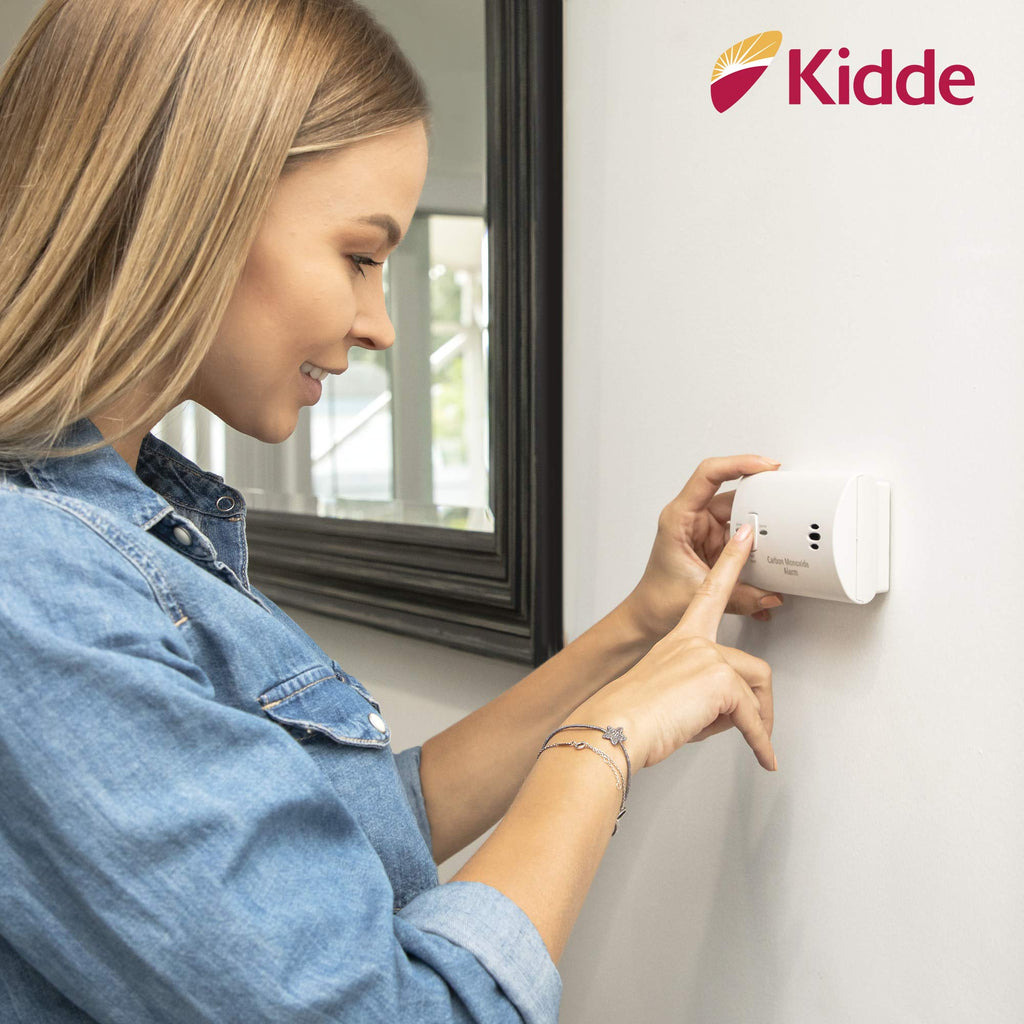 Carbon Monoxide Detector, AA Battery Powered, 85 dB Alarm, 6 Pack G292