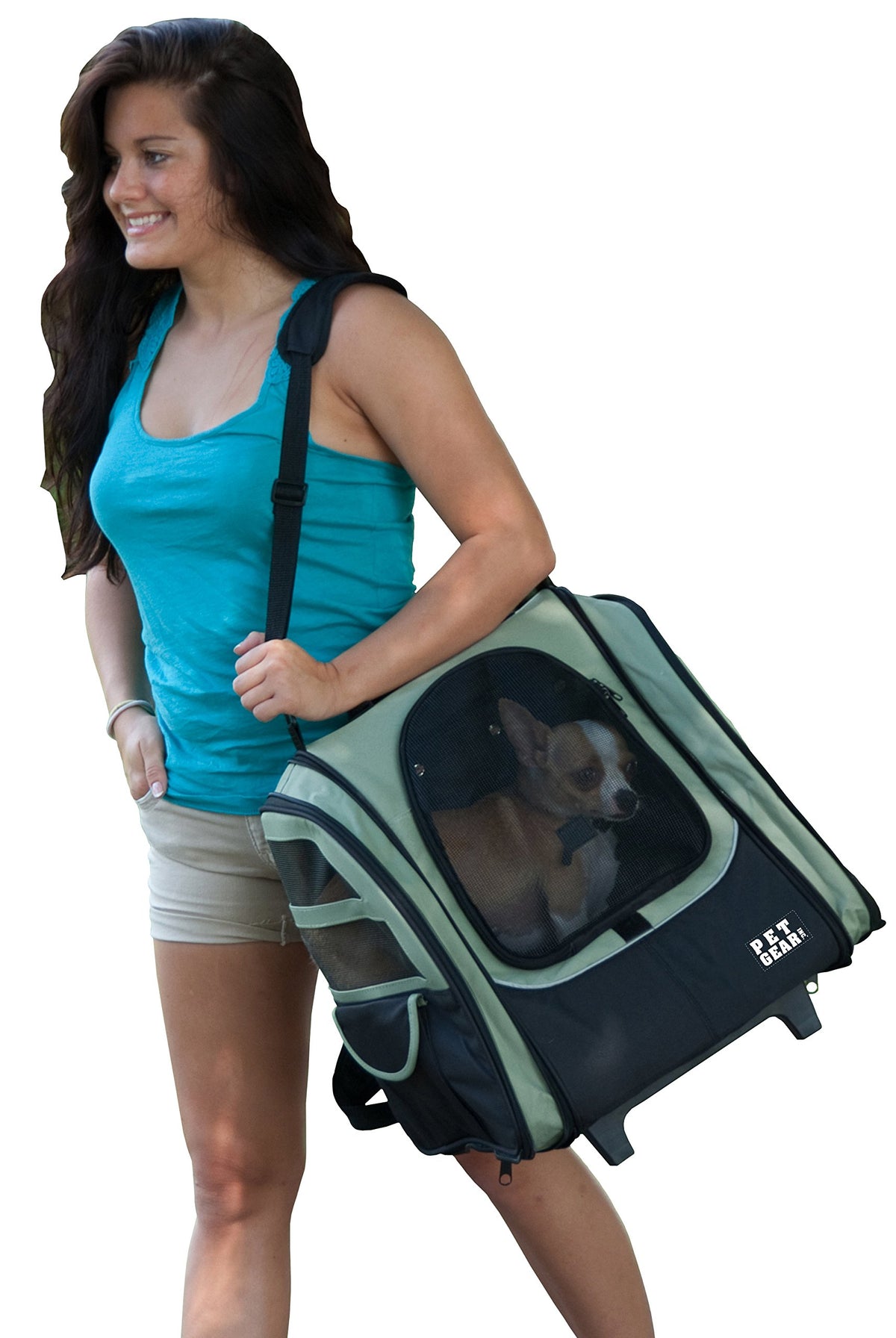 Large Pet Roller Backpack Q666