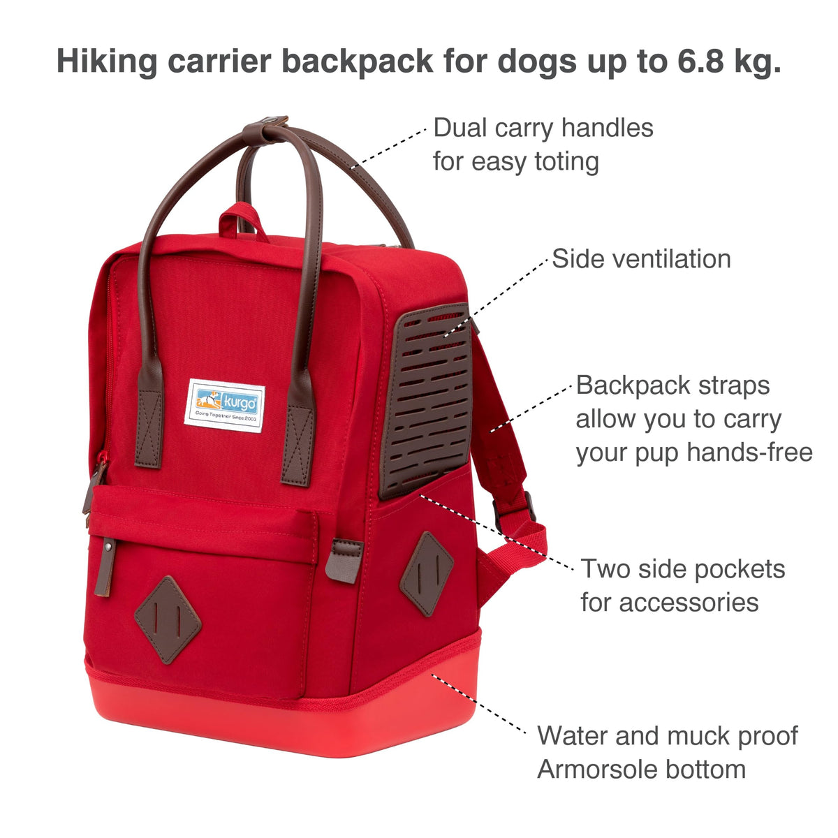 Red Carrier Backpack N67547