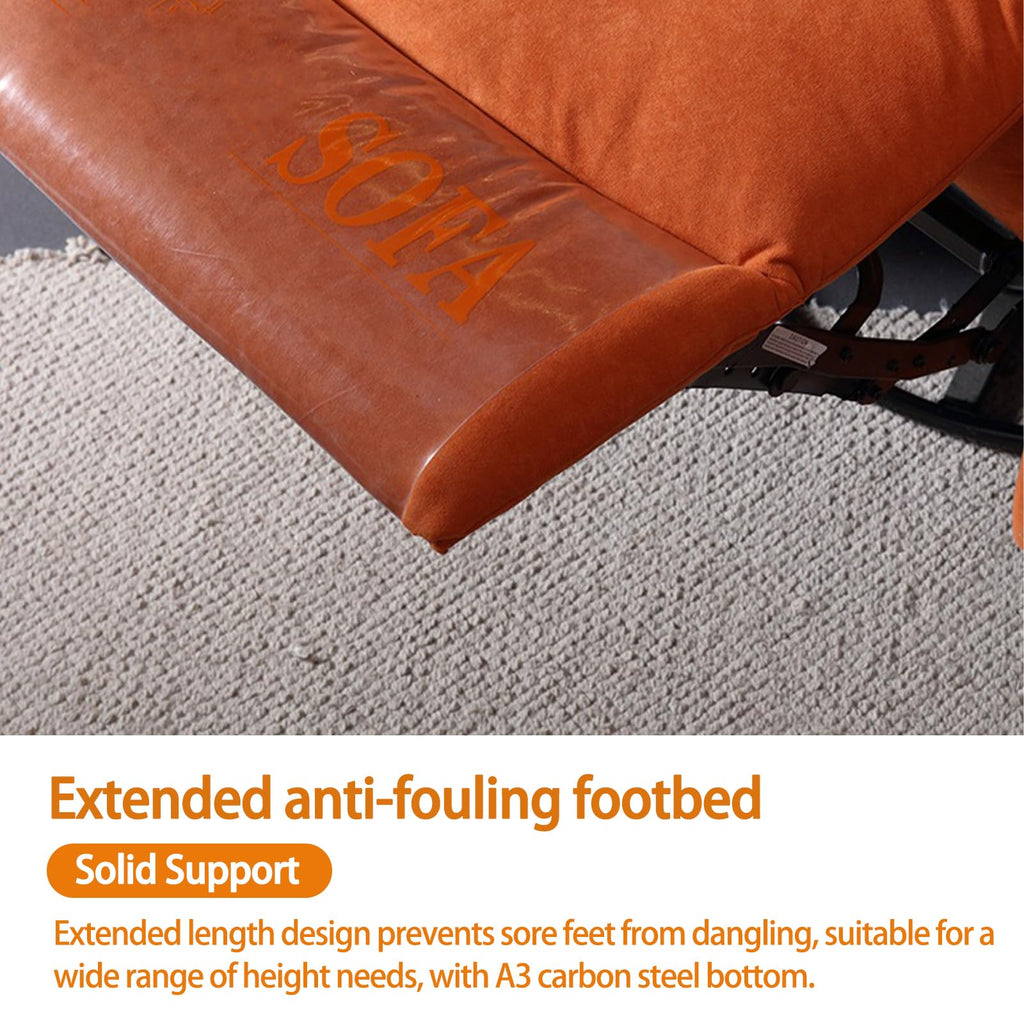 Gray Velvet Swivel Rocking Reclining Sofa I103830