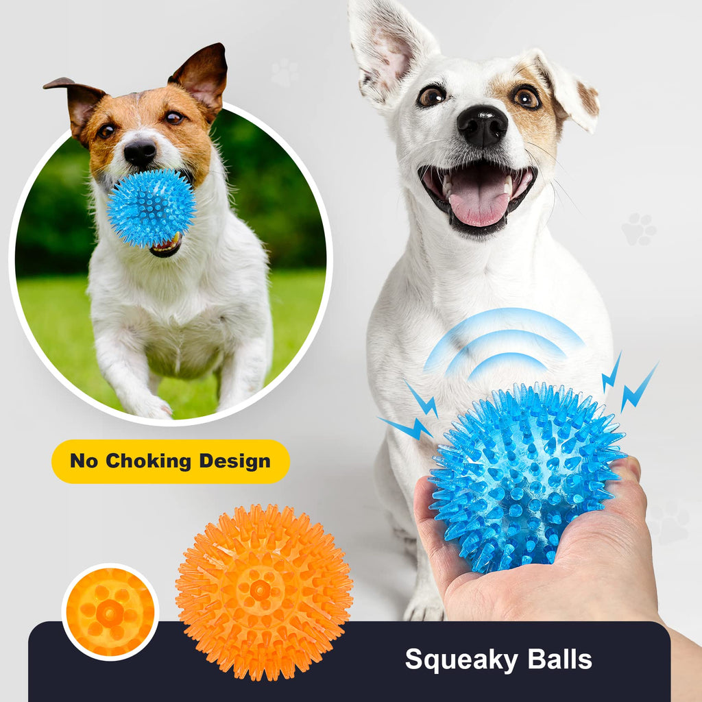 Squeaky Dog Toy Balls BPA Free Non-Toxic L23718