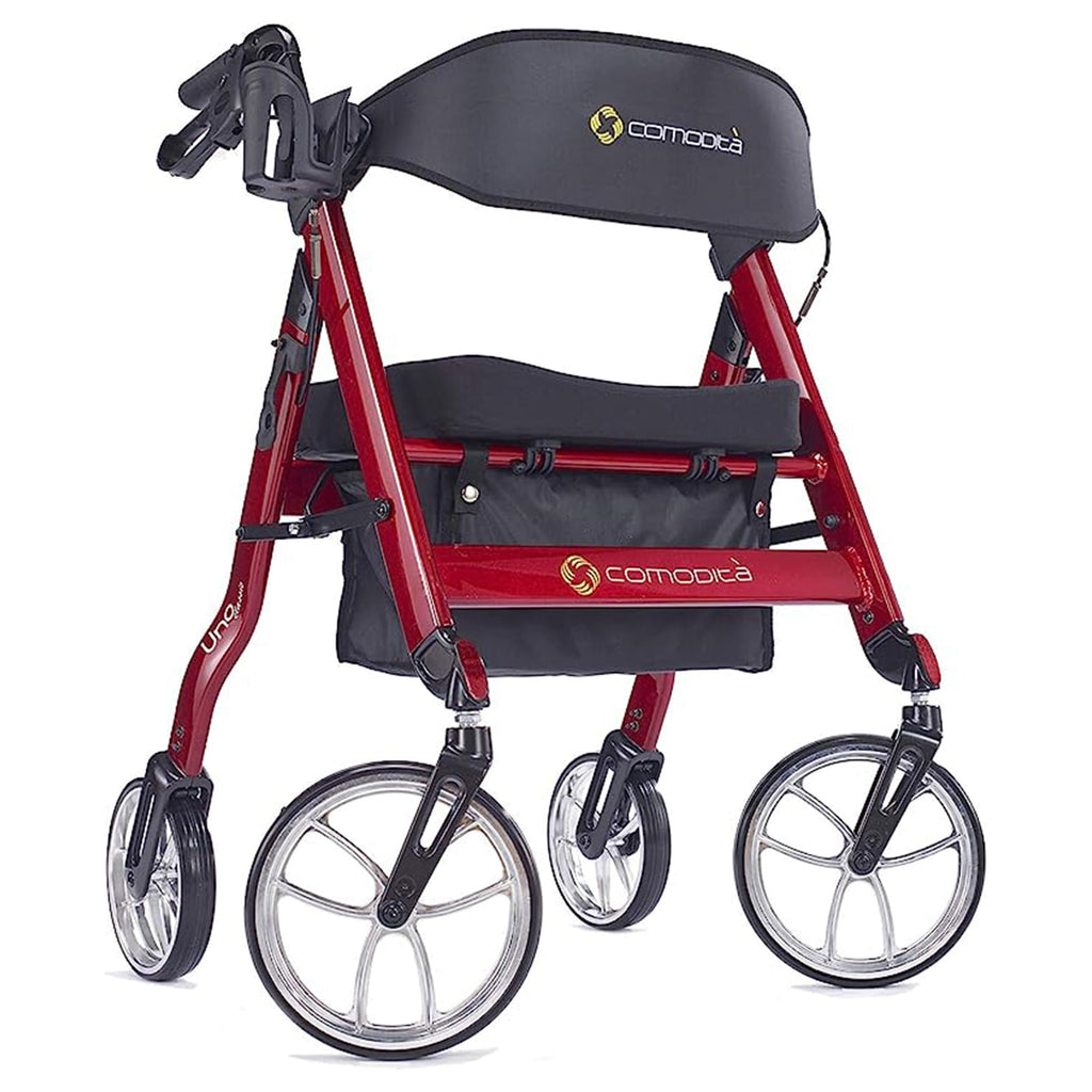 Rolling Walker with Orthopedic Extra Wide Seat and Brakes E280