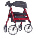 Rolling Walker with Orthopedic Extra Wide Seat and Brakes E280