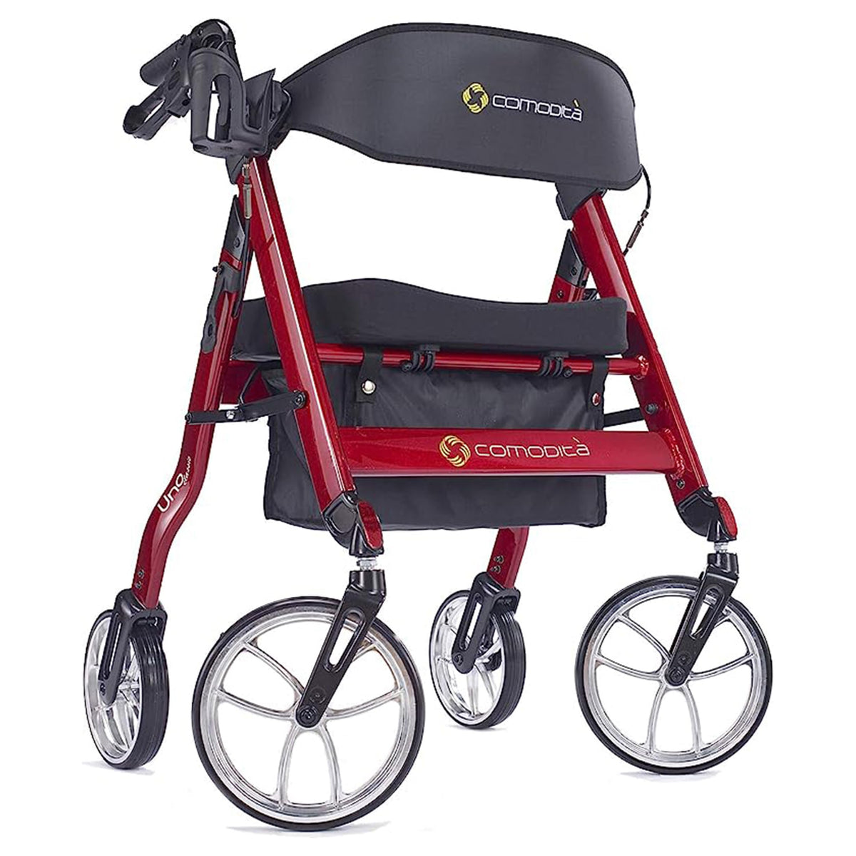 Rolling Walker with Orthopedic Extra Wide Seat and Brakes E280