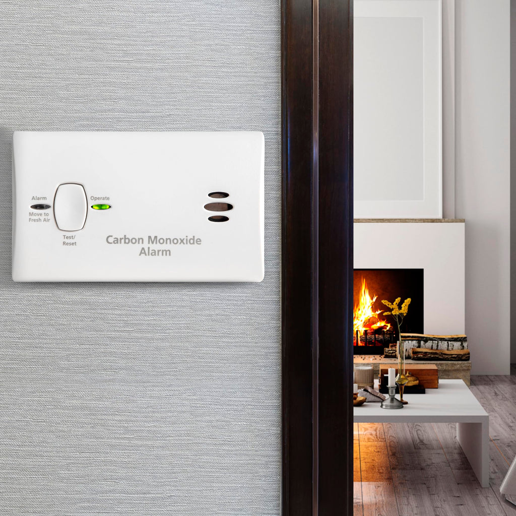 Carbon Monoxide Detector, AA Battery Powered, 85 dB Alarm, 6 Pack G292