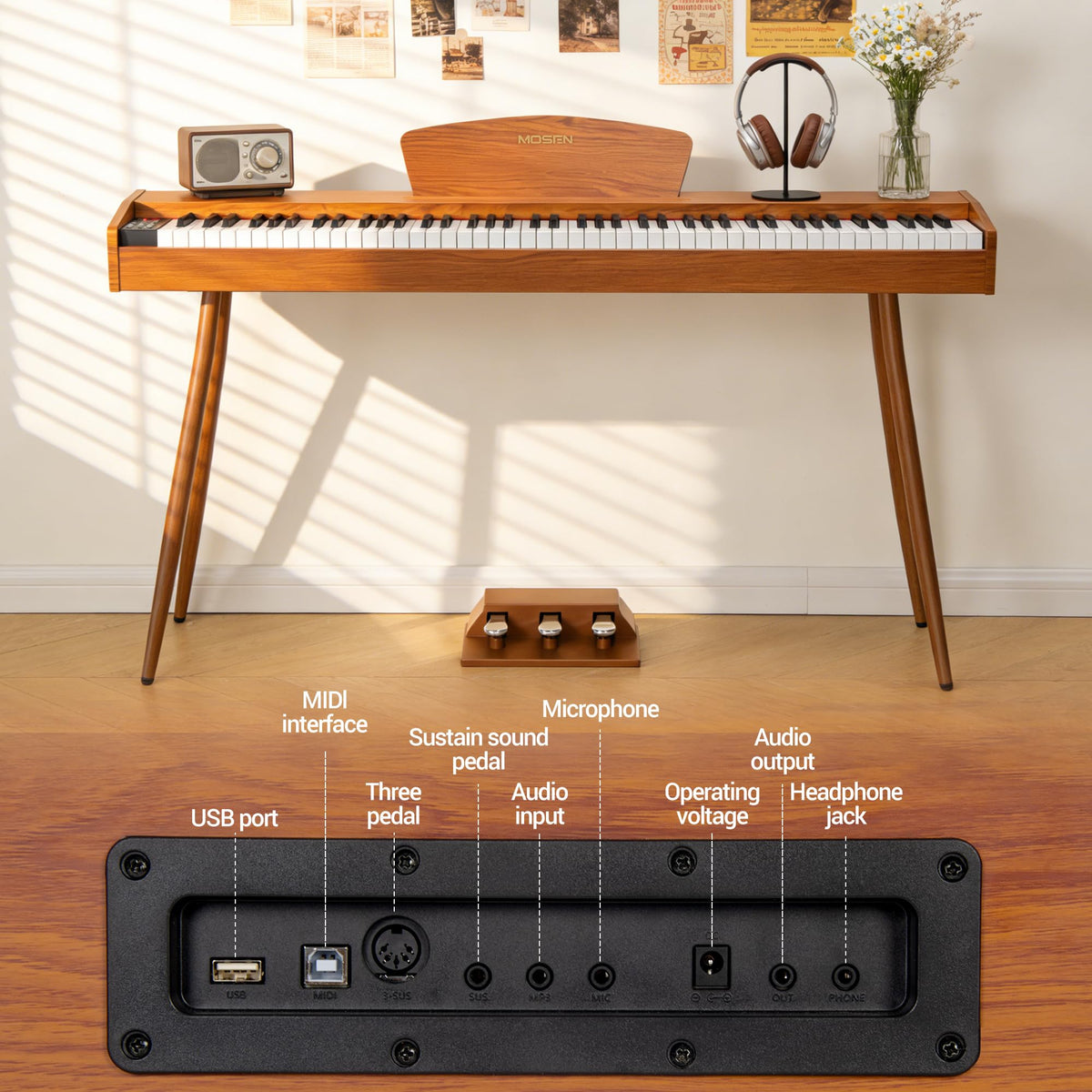 88 Key Weighted Digital Piano O559143