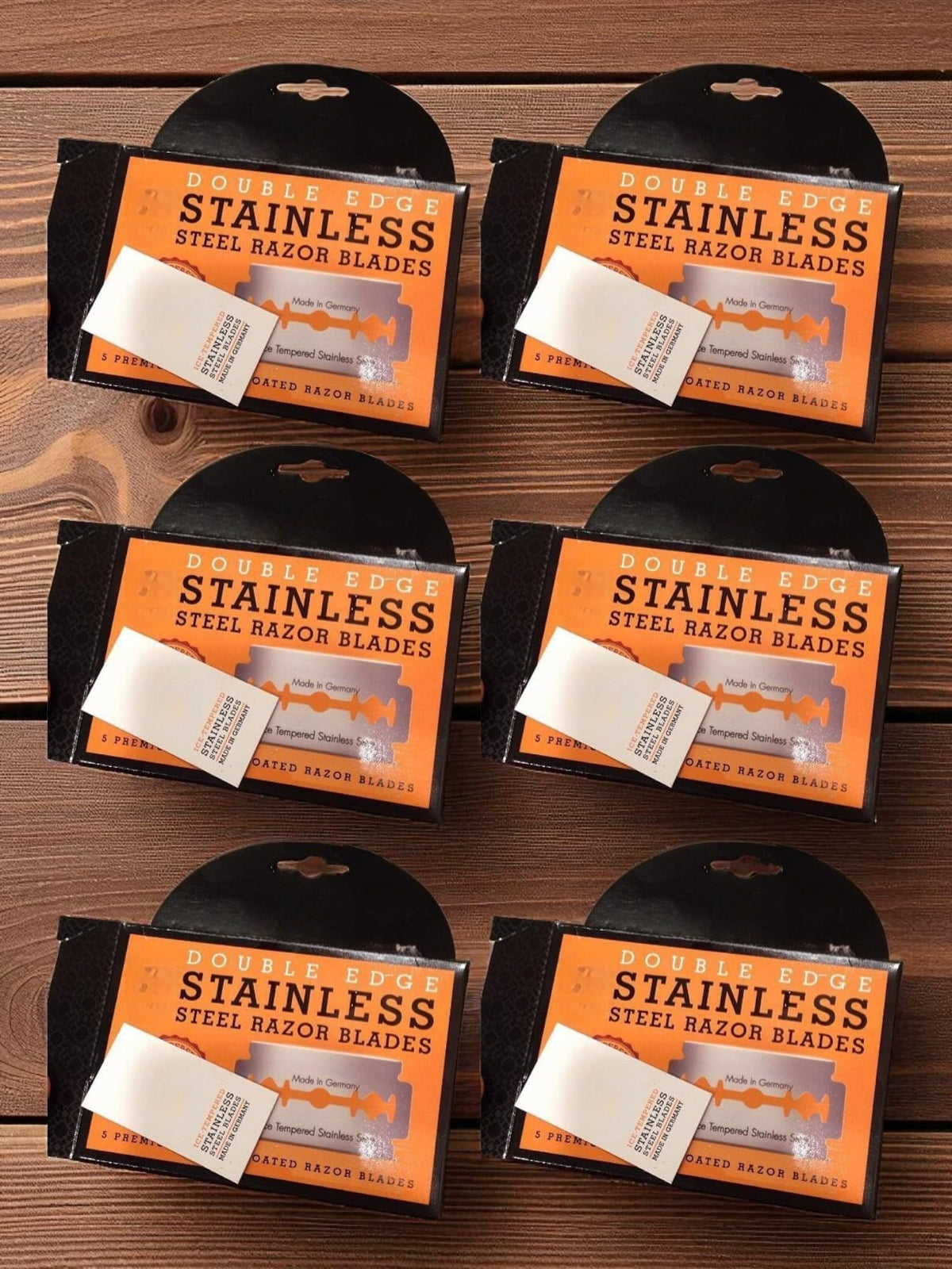 Double Edge Safety Razor Blades, 5 Count Stainless Steel P2771