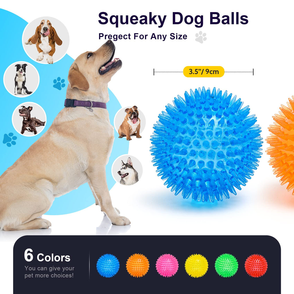 Squeaky Dog Toy Balls BPA Free Non-Toxic L23718