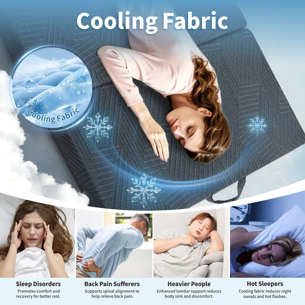 6 Inch Foldable Memory Foam Mattress Queen Size K48106