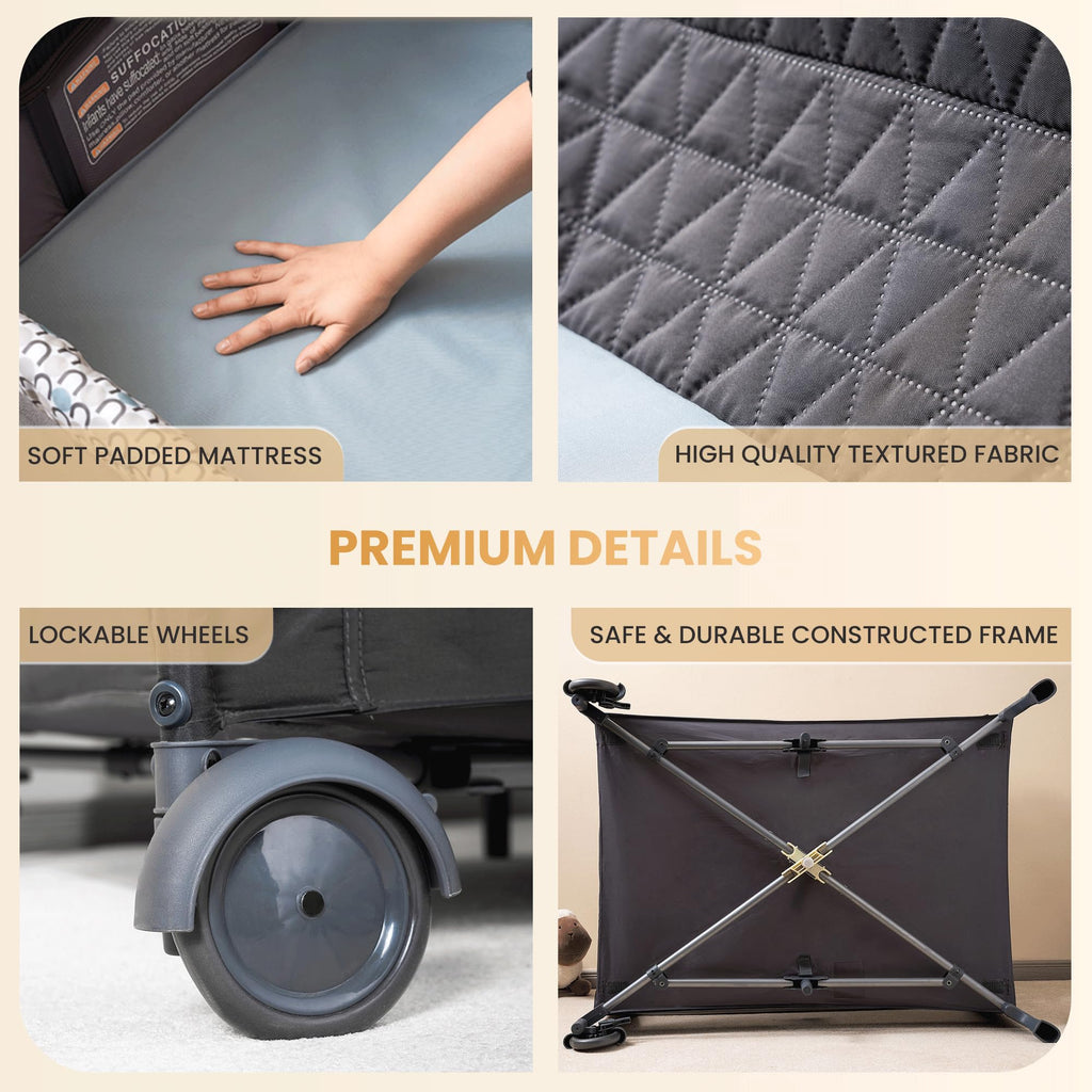 5 in 1 Foldable Baby Crib Playpen M351698